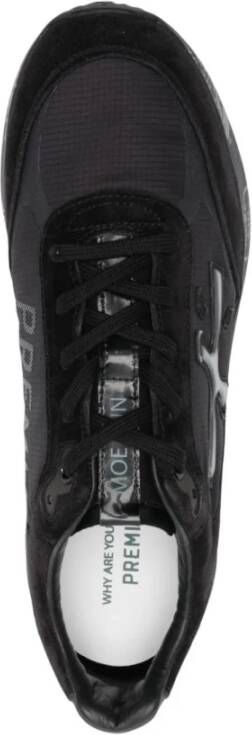 Premiata Platte Zwarte Schoenen Moerun Black Heren