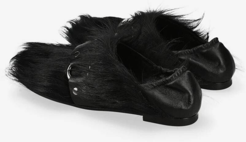 Premiata Pony Pantoffel met Leren Band Black Dames