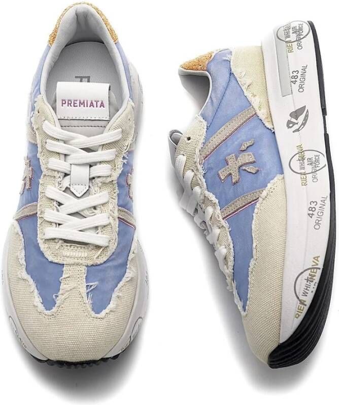 Premiata Retro Beige Sneakers Multicolor Dames