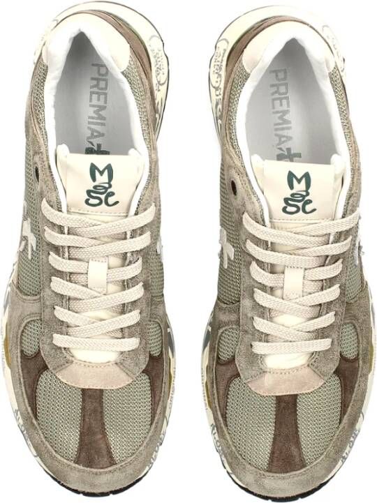 Premiata Suede sneakers met 4 cm zool Green Heren