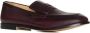 Premiata Rode Leren Almond Toe Instappers Brown Heren - Thumbnail 2