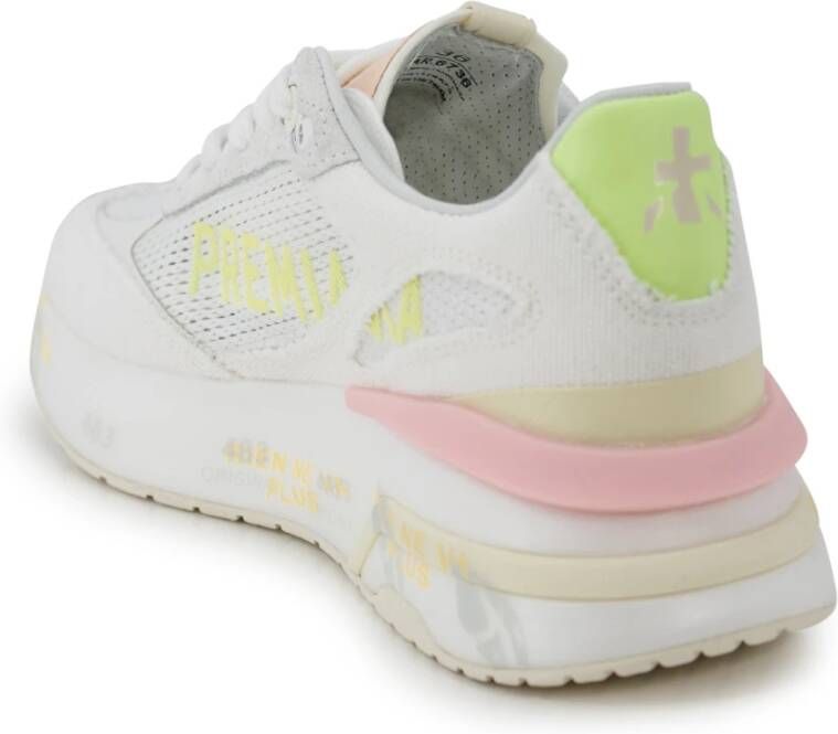 Premiata Roze Platte Schoenen Moe Run Multicolor Dames