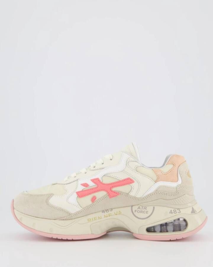 Premiata Sharky D Sneaker Beige Roze Beige Dames