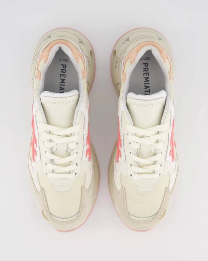 Premiata Sharky D Sneaker Beige Roze Beige Dames