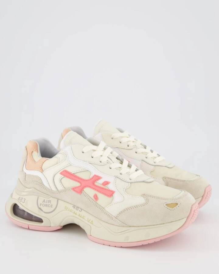 Premiata Sharky D Sneaker Beige Roze Beige Dames