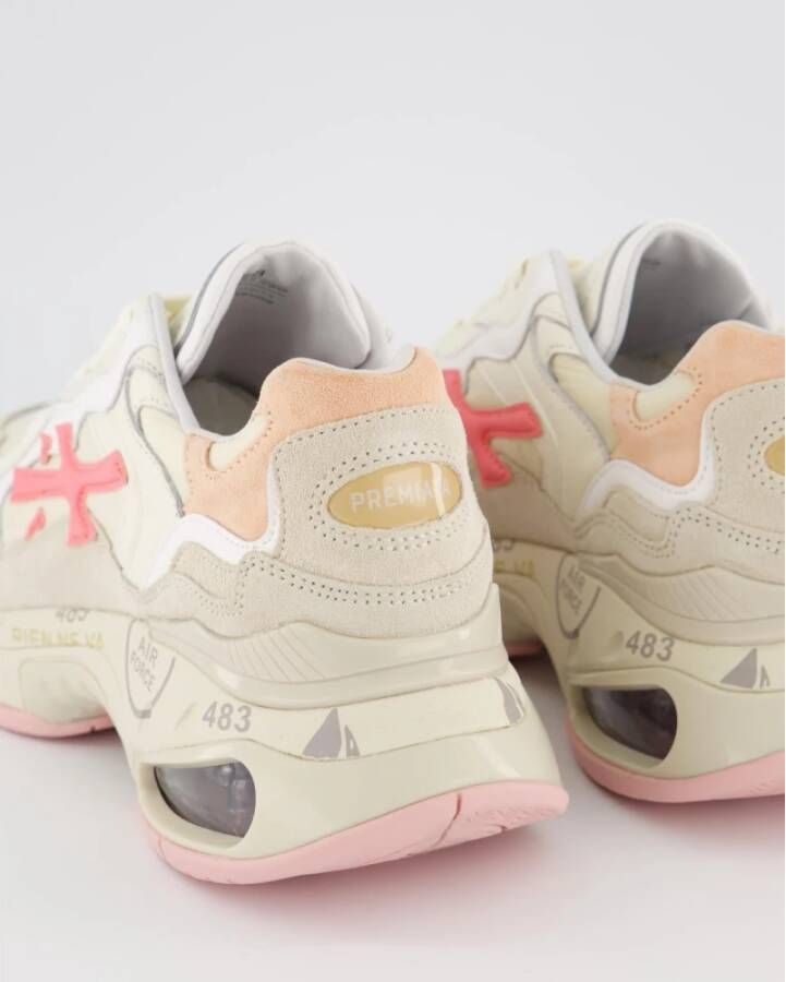 Premiata Sharky D Sneaker Beige Roze Beige Dames