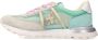 Premiata Transparante Stoffen Sneaker met Gele en Roze Veters Blue Dames - Thumbnail 6