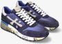 Premiata Blauwe Mick_5692 Sneakers van suède voor heren Blue Heren - Thumbnail 4