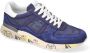 Premiata Zachte suède en nylon sneakers met aangepaste logo zool Blauw Heren - Thumbnail 6