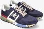 Premiata Blauwe sportieve suède sneakers voor heren Blauw Heren - Thumbnail 6