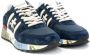 Premiata Blauwe sportieve suède sneakers voor heren Blauw Heren - Thumbnail 10