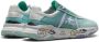 Premiata Stijlvolle groene leren sneakers met ritssluiting en meerdere compartimenten Green Dames - Thumbnail 7