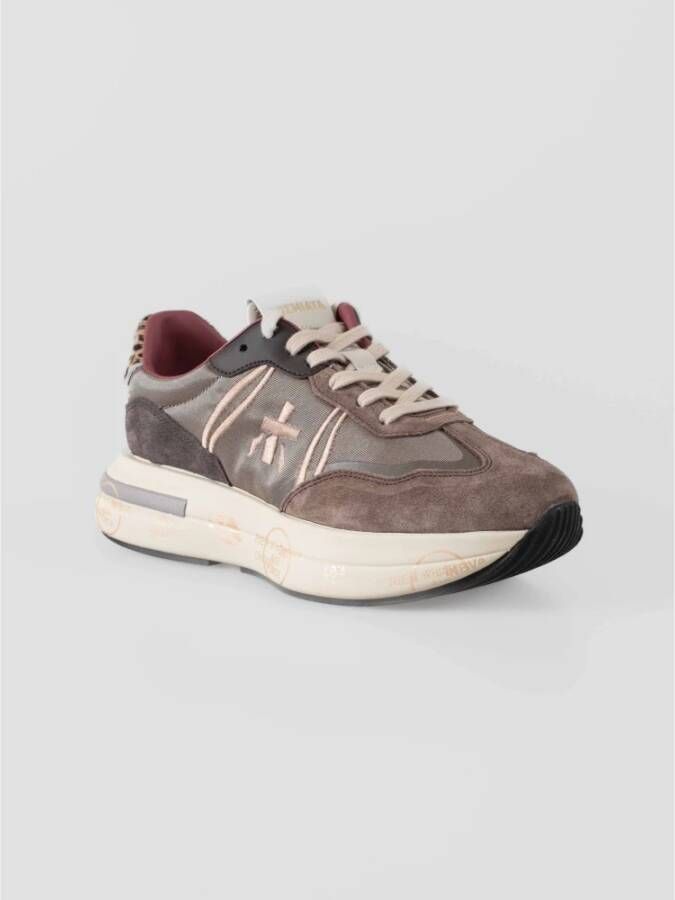 Premiata Sneakers in retrostijl met moderne functionaliteit Gray Dames