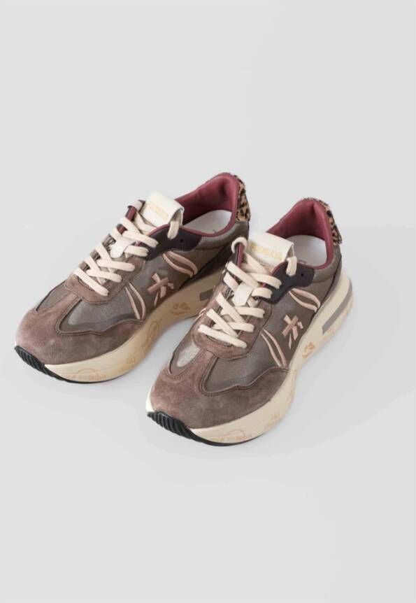 Premiata Sneakers in retrostijl met moderne functionaliteit Gray Dames