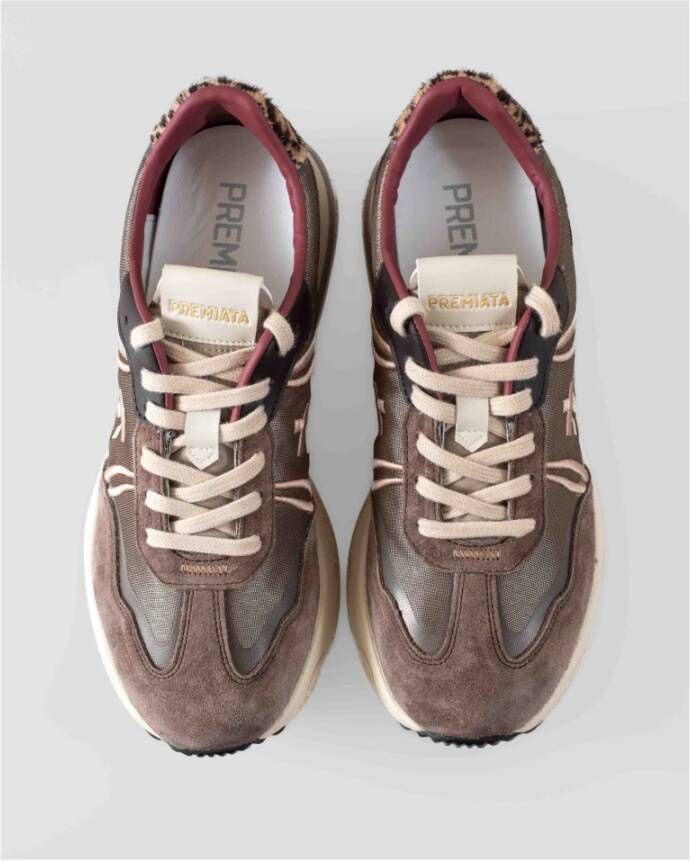 Premiata Sneakers in retrostijl met moderne functionaliteit Gray Dames