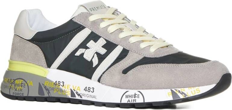 Premiata Sneakers met Appliqué Logo in Kleurblok Multicolor Heren