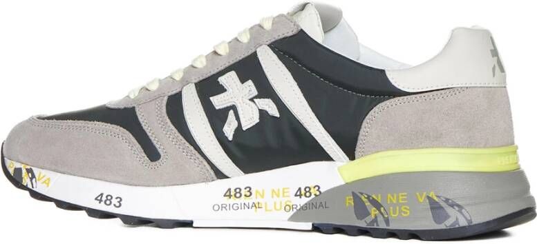 Premiata Sneakers met Appliqué Logo in Kleurblok Multicolor Heren