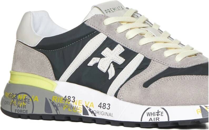 Premiata Sneakers met Appliqué Logo in Kleurblok Multicolor Heren