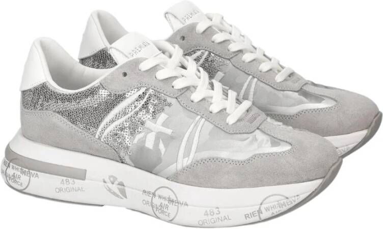 Premiata Sneakers met retrostijl en innovatieve structuur Gray Dames