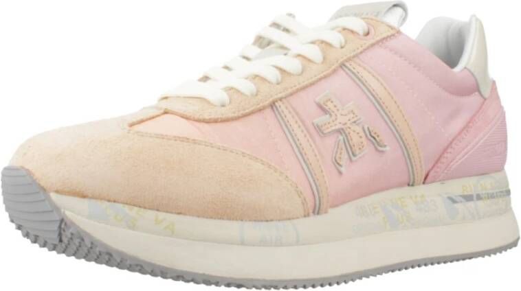 Premiata Stijlvolle Sneakers voor Modieuze Vrouwen Pink Dames