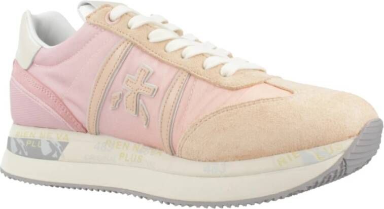 Premiata Stijlvolle Sneakers voor Modieuze Vrouwen Pink Dames