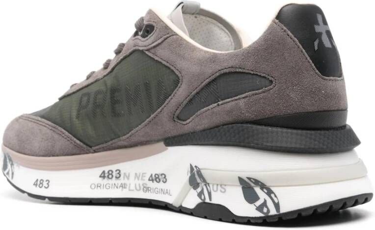 Premiata Sneakers van suède leer met logo detail Green Heren