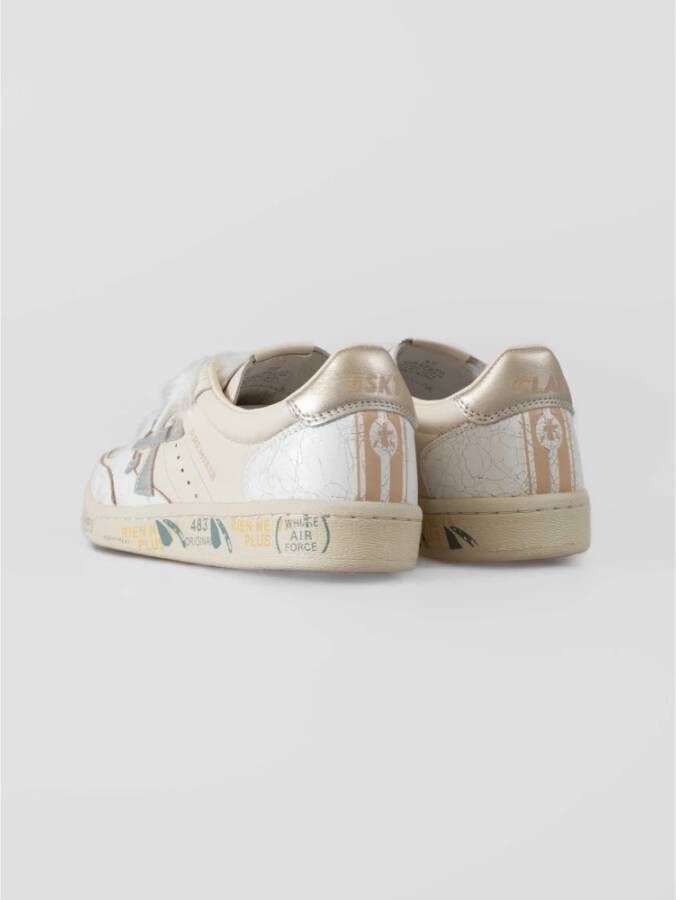 Premiata Sneakers van verouderd leer Istrice stijl Beige Dames