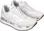 Premiata Conny 5617 Witte Leren en Stoffen Sneakers White - Thumbnail 4