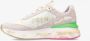 Premiata Leren Logo Sneakers Rubberen Zool Multicolor Dames - Thumbnail 4