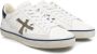 Premiata Vintage Leren Sneakers met Logo Detail White Heren - Thumbnail 3