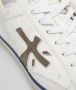 Premiata Vintage Leren Sneakers met Logo Detail White Heren - Thumbnail 4