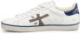 Premiata Vintage Leren Sneakers met Logo Detail White Heren - Thumbnail 18