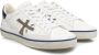 Premiata Vintage Leren Sneakers met Logo Detail White Heren - Thumbnail 19