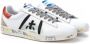 Premiata Witte leren sneakers met contrasterende details White Dames - Thumbnail 2