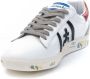 Premiata Witte leren sneakers met contrasterende details White Dames - Thumbnail 5