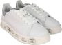 Premiata Witte Leren Sneakers met Glitter Inzetstukken White Dames - Thumbnail 11