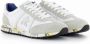 Premiata Heren Sneakers Lucyd 206E van leer en suède White Heren - Thumbnail 14