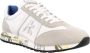 Premiata Heren Sneakers Lucyd 206E van leer en suède White Heren - Thumbnail 11