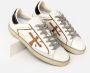 Premiata Witte Sneakers met Bruine en Zwarte Details White Heren - Thumbnail 4