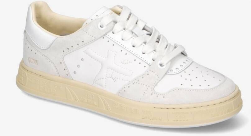 Premiata Sportieve Couture Sneakers met Brogue Details White Dames