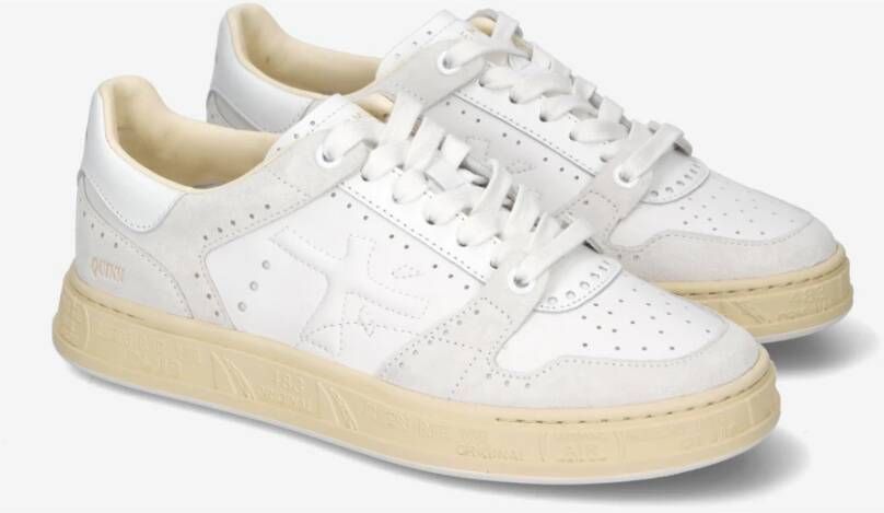 Premiata Sportieve Couture Sneakers met Brogue Details White Dames