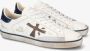 Premiata Vintage Leren Sneakers met Logo Detail White Heren - Thumbnail 15