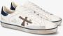 Premiata Vintage Leren Sneakers met Logo Detail White Heren - Thumbnail 8