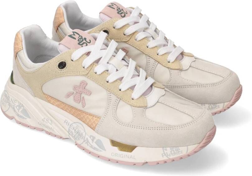 Premiata Stijlvolle Sneakers Beige Dames