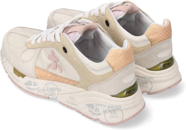 Premiata Stijlvolle Sneakers Beige Dames