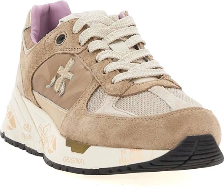 Premiata Stijlvolle Sneakers Beige Dames