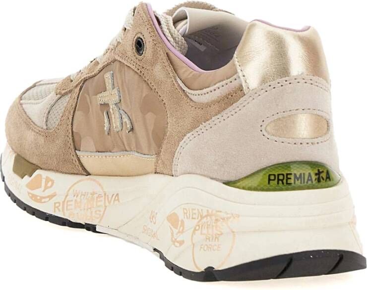 Premiata Stijlvolle Sneakers Beige Dames