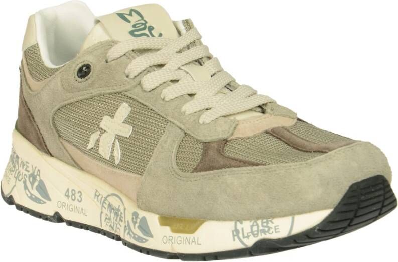 Premiata Stijlvolle Sneakers Beige Heren