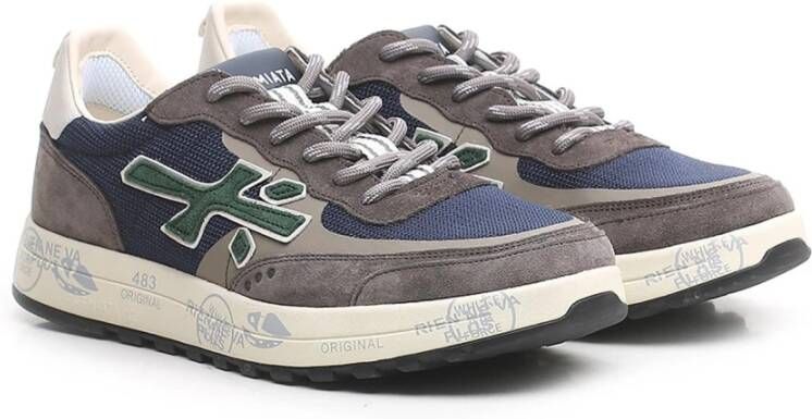 Premiata Stijlvolle Sneakers met Logo Detail Blue Heren