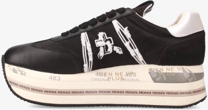 Premiata Stijlvolle Sneakers voor Dagelijks Gebruik Black Heren